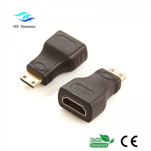 HDMI 여성용 미니 HDMI 어댑터 (금 / 니켈 도금) 코드 : FEF-H-022