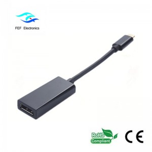 USB TYPE-C to Displayport 여성용 변환기 금속 케이스 코드 : FEF-USBIC-004